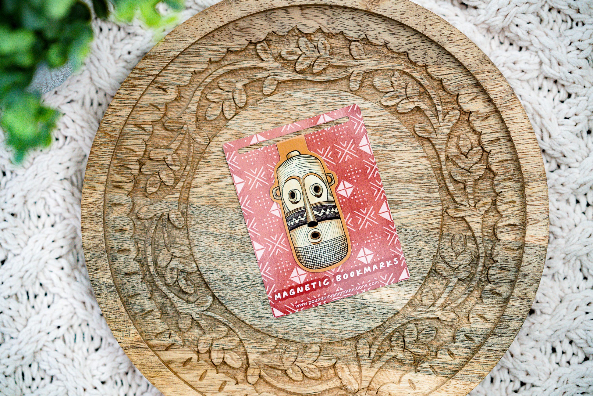 African Masks Magnetic Bookmarks - Pende - Pounded Yam Productions