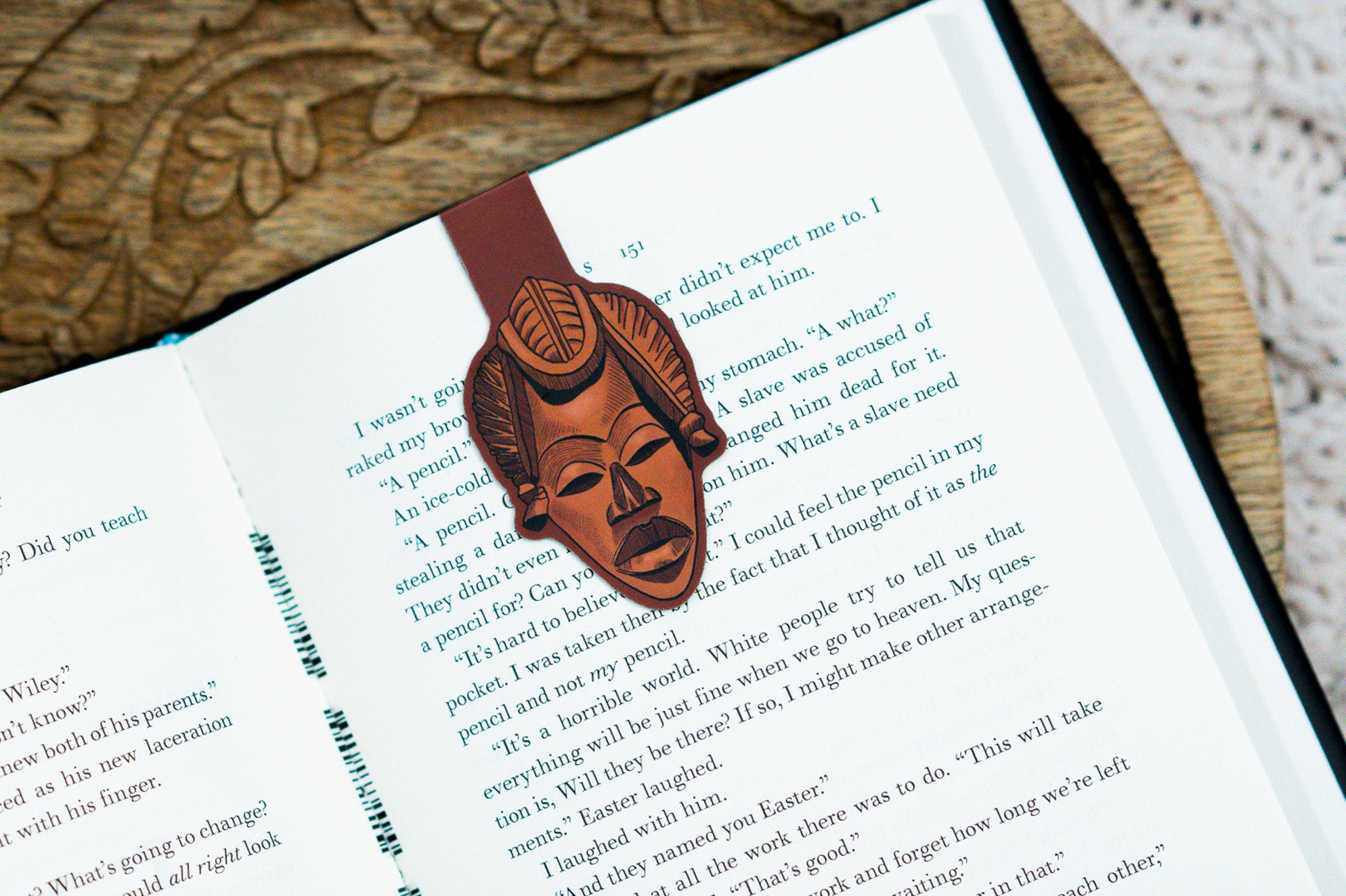 African Masks Magnetic Bookmarks - Tribal - Pounded Yam Productions