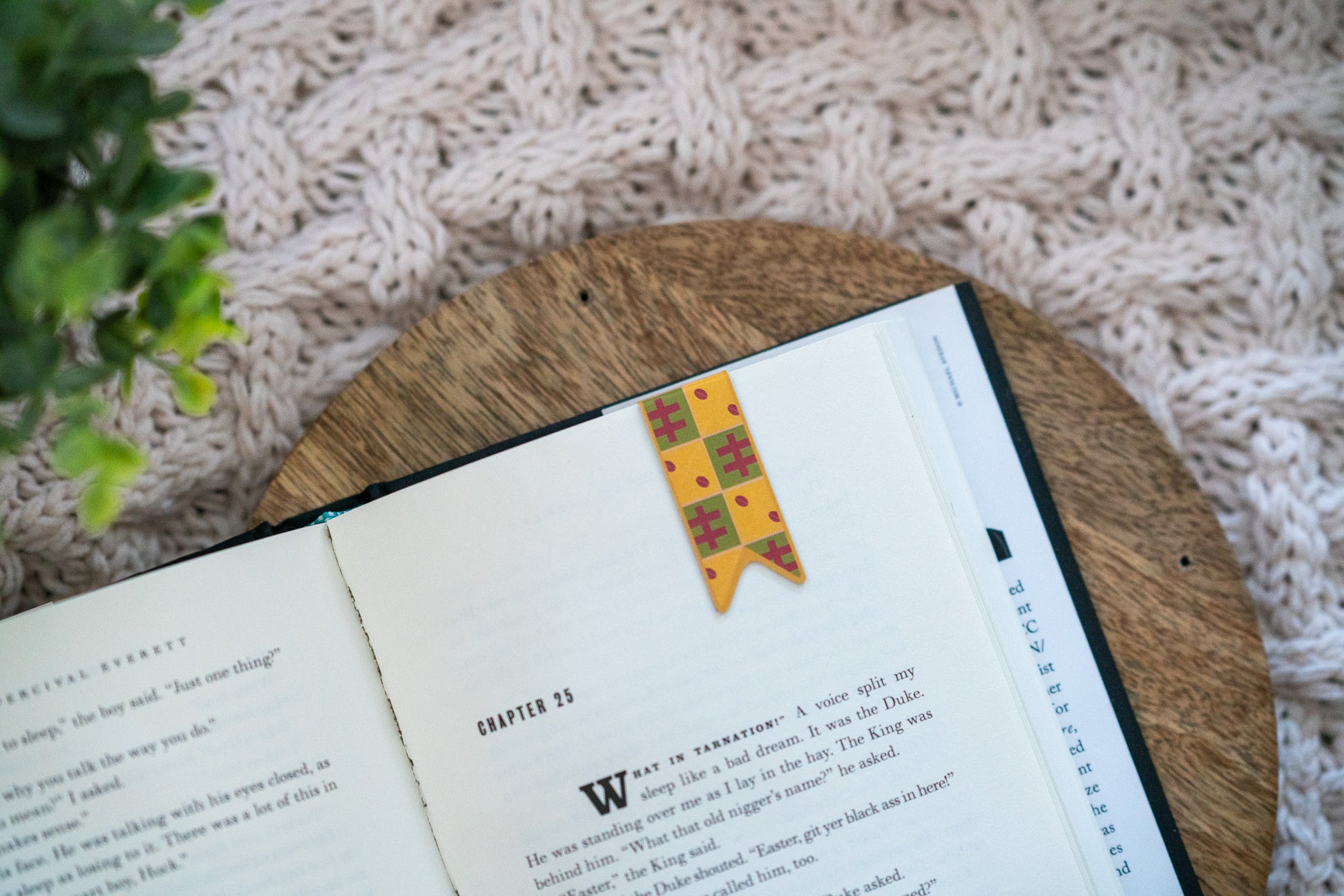 Mini Ankara African Print Magnetic Bookmark Tab - Set 1 (Cowries, Discs, Bloom) - Pounded Yam Productions