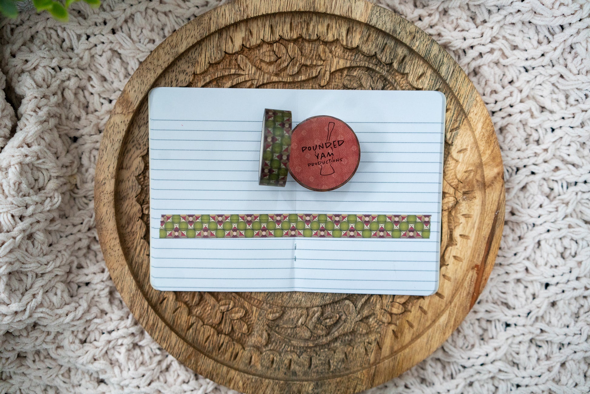 African Print Ankara Inspired Washi Tape - Discs (Collection 2) - Pounded Yam Productions