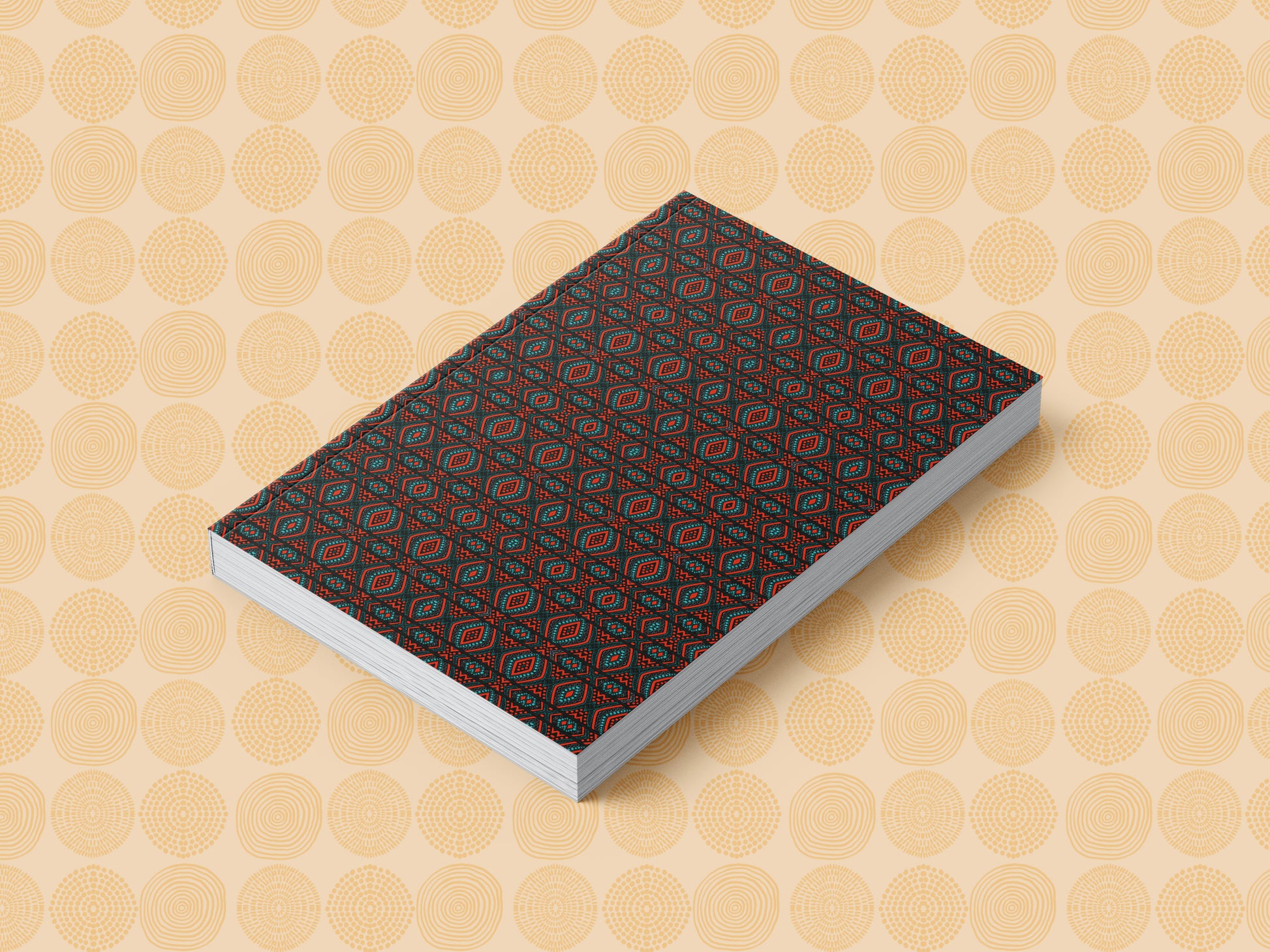 Ankara African Print Ankara Inspired Journal (Diamonds A5 Lined) - Pounded Yam Productions