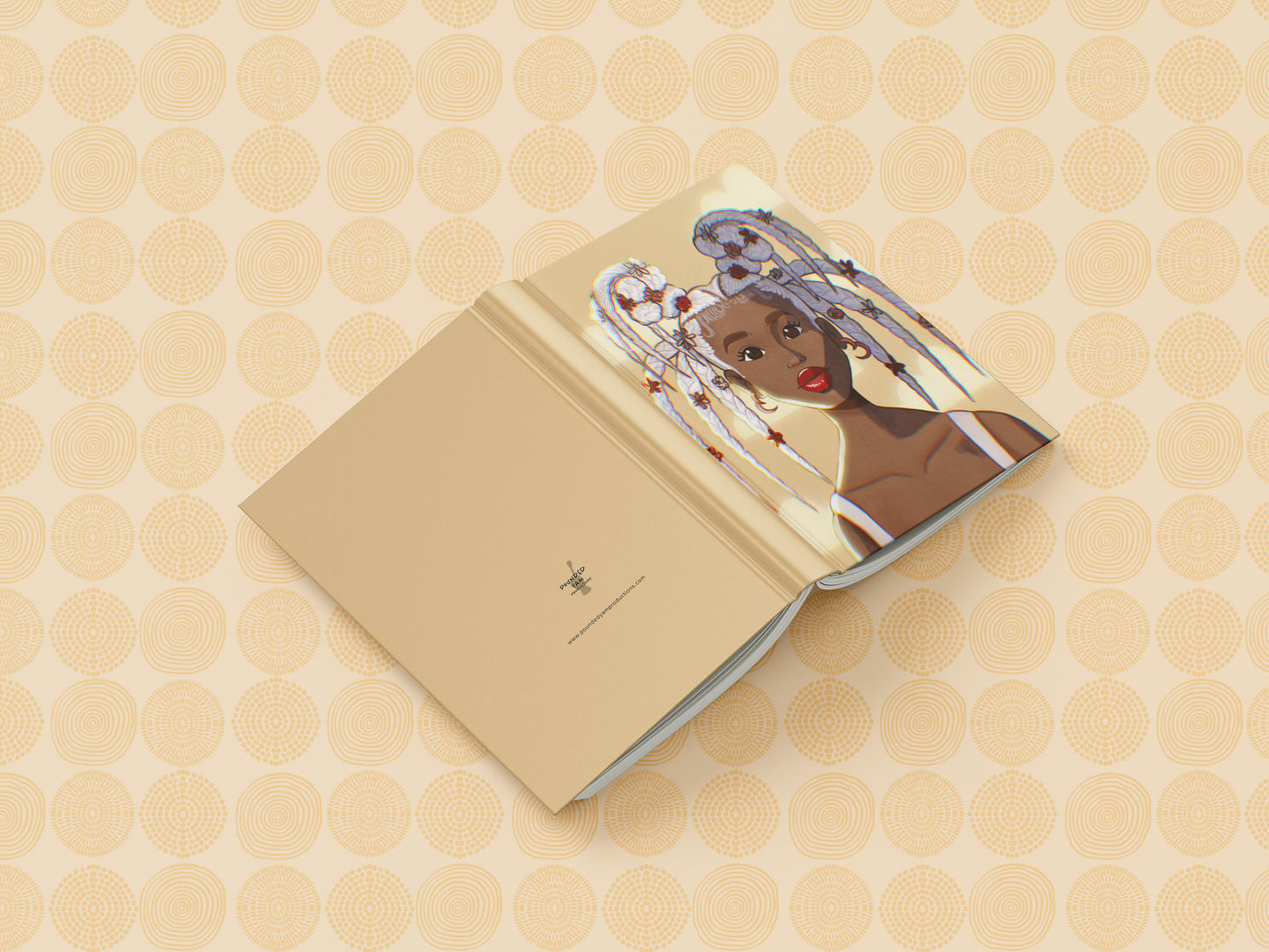 Dreamy Black Girl Illustrated Journal (A5 Lined) - Pounded Yam Productions