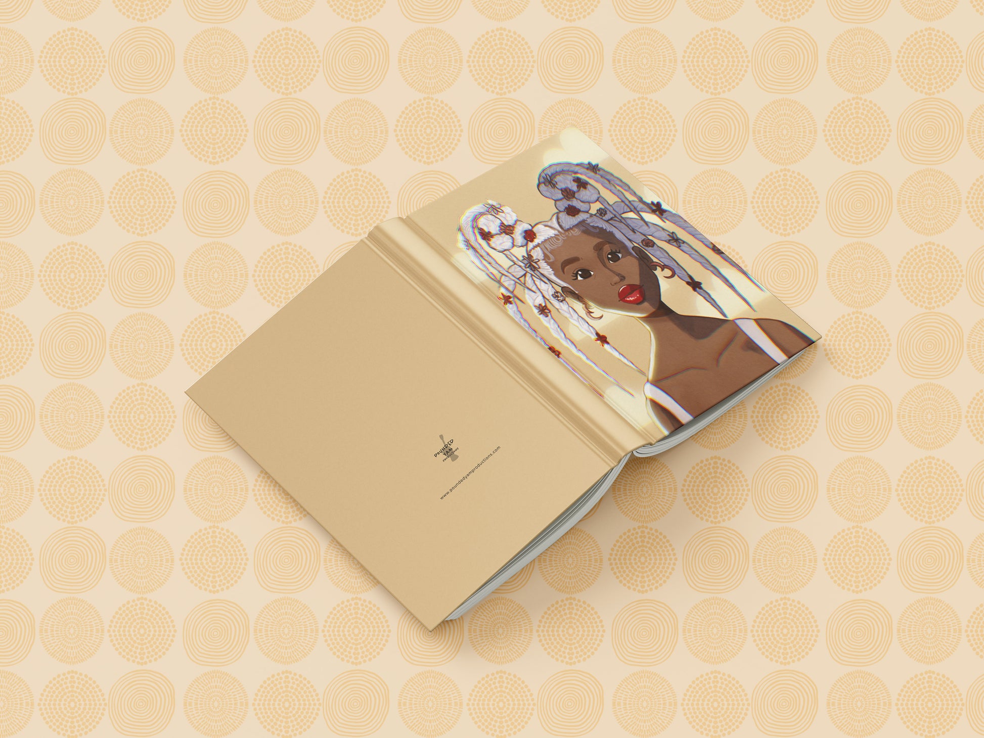 Dreamy Black Girl Illustrated Journal (A5 Lined) - Pounded Yam Productions