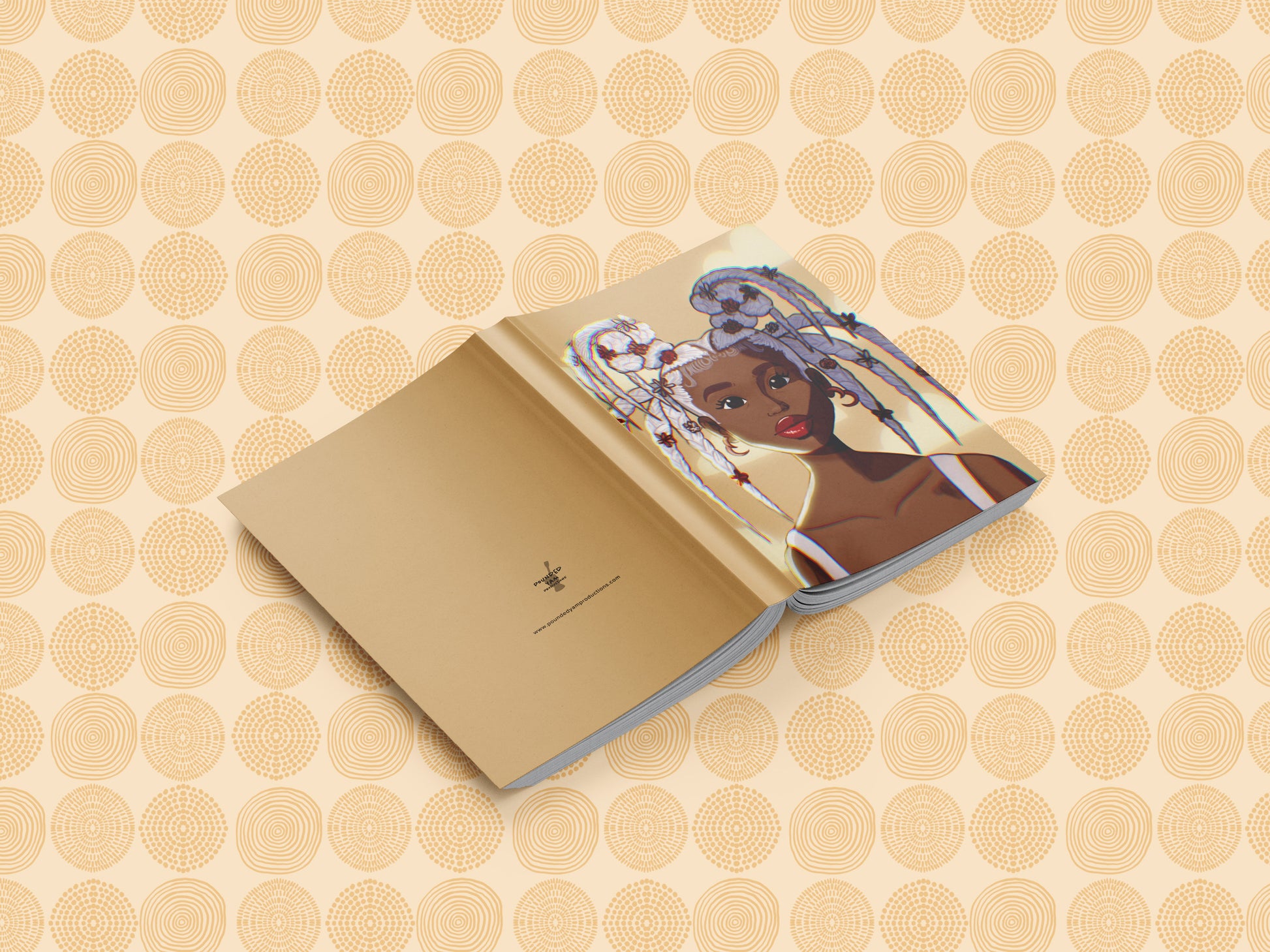 Dreamy Black Girl Illustrated Journal (A5 Lined) - Pounded Yam Productions