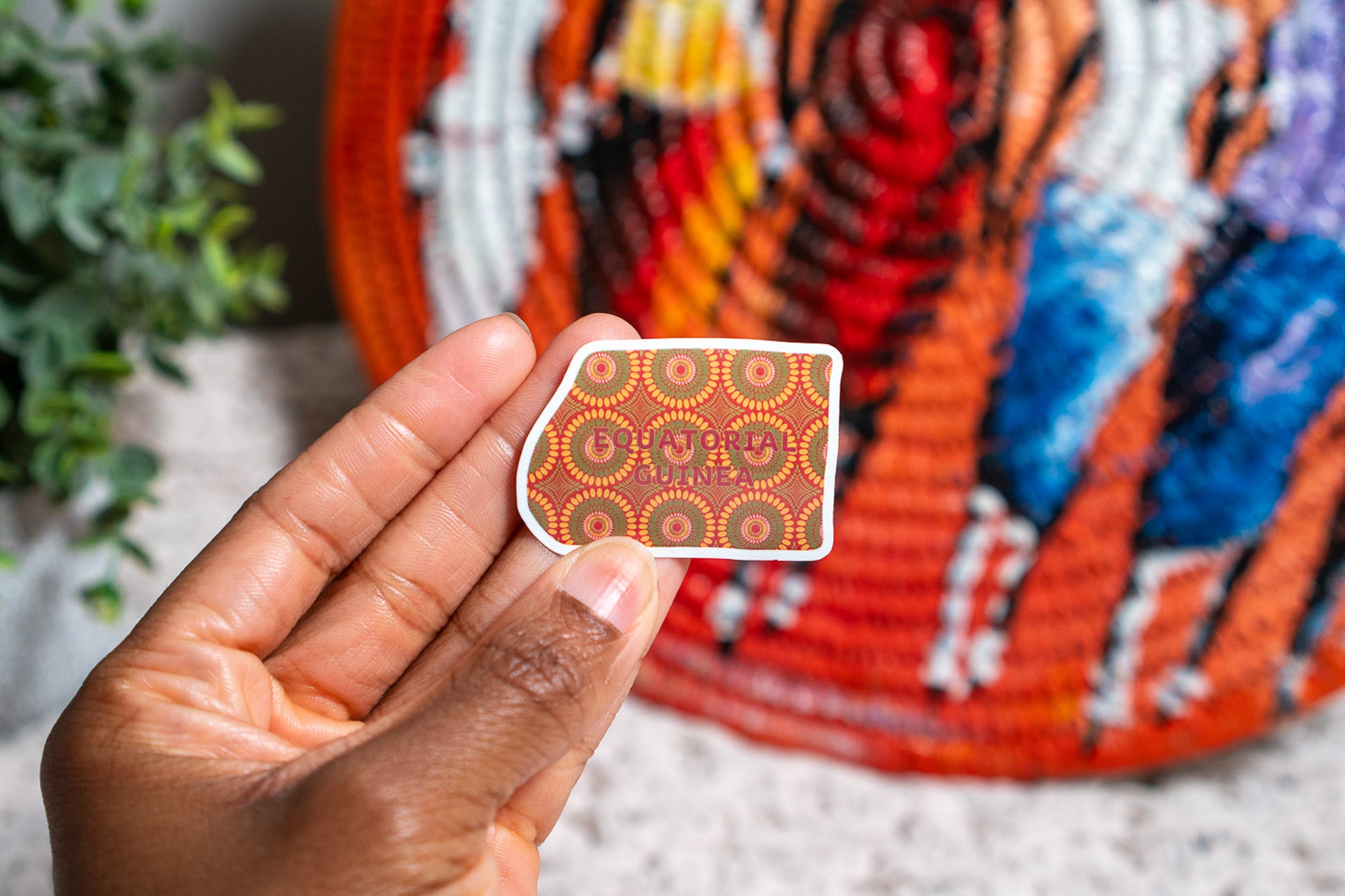Equatorial Guinea Sticker (Central African Stickers) - Pounded Yam Productions