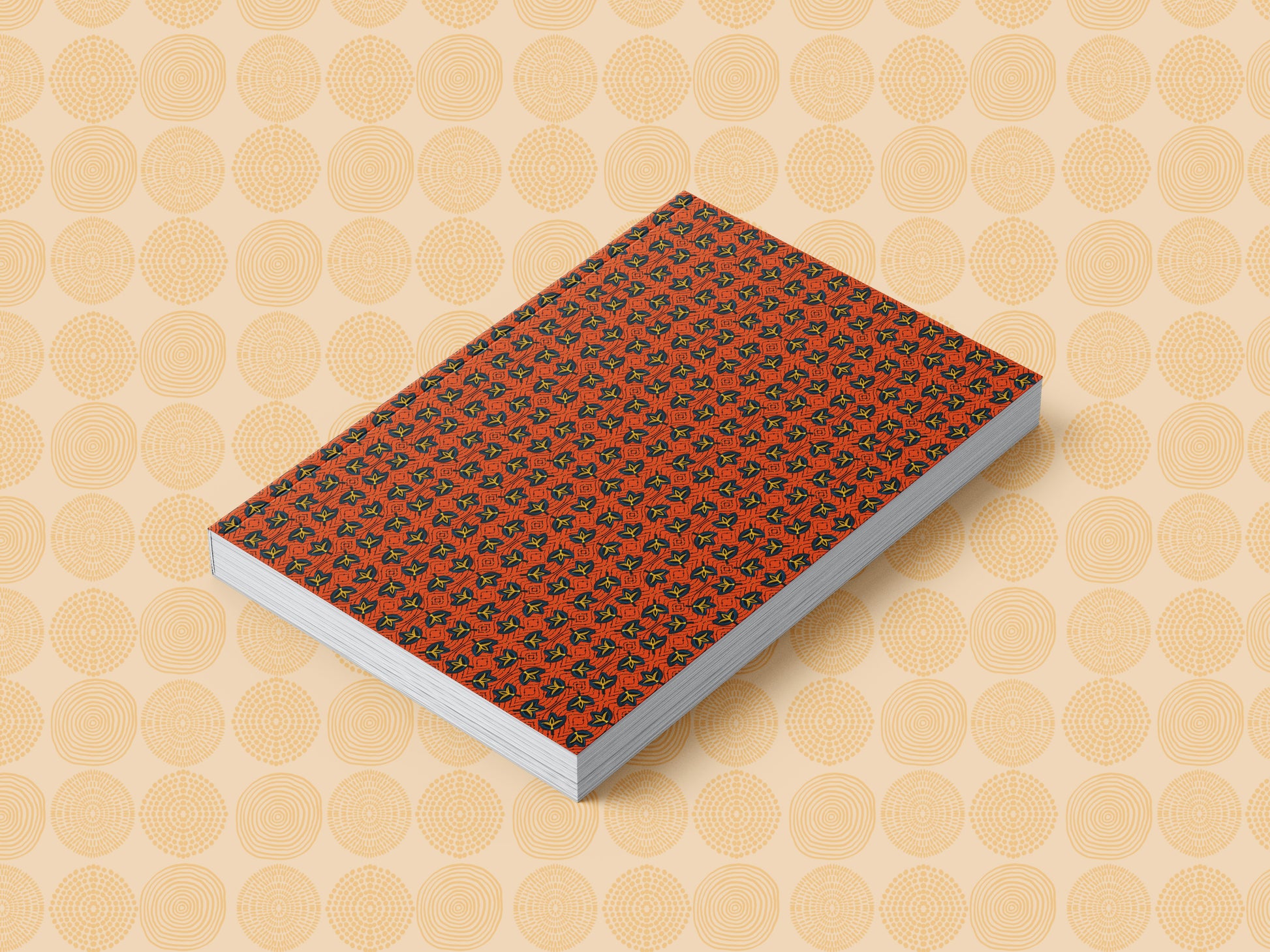 Ankara African Print Ankara Inspired Journal (Fans A5 Lined) - Pounded Yam Productions