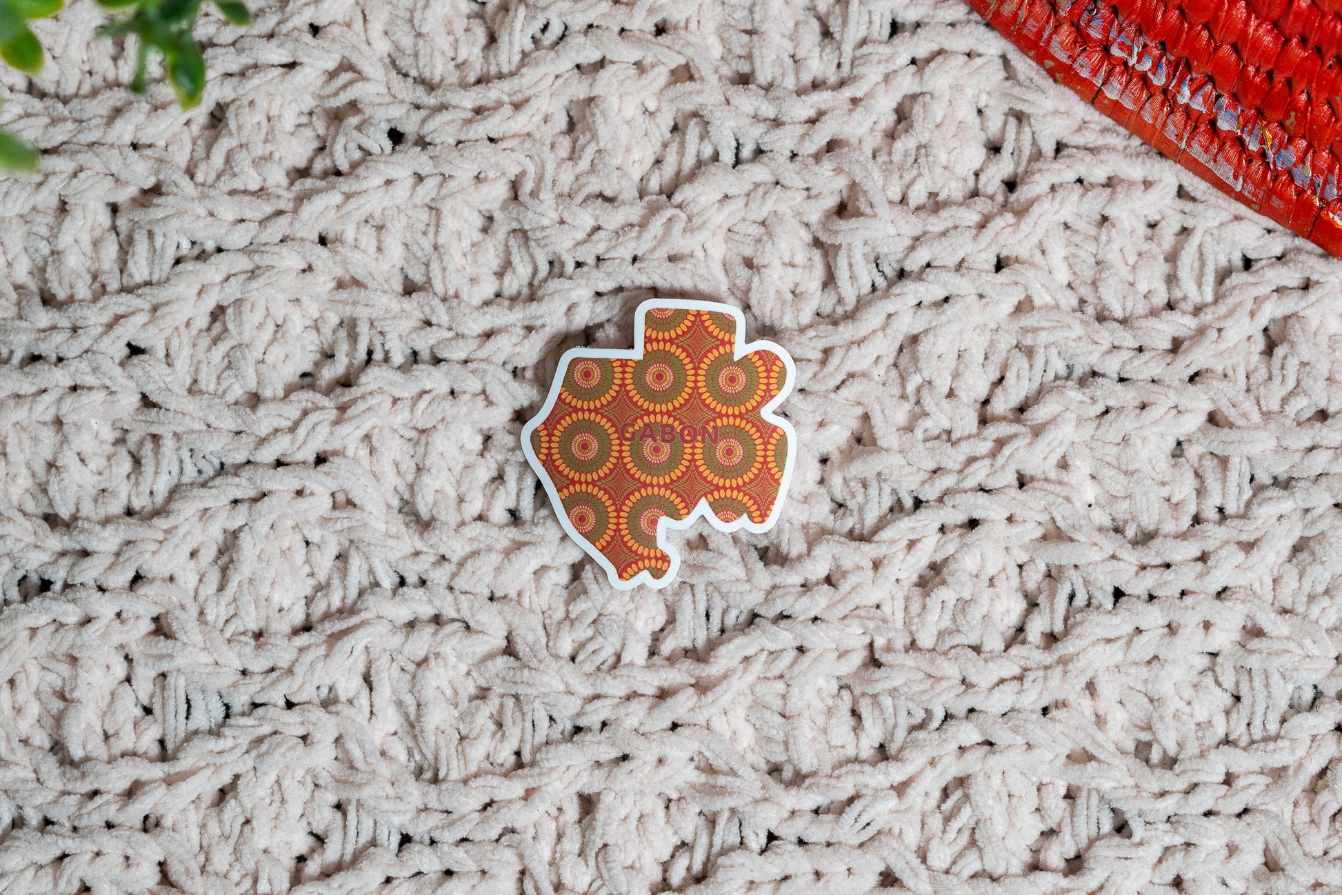 Gabon Sticker (Central African Stickers) - Pounded Yam Productions
