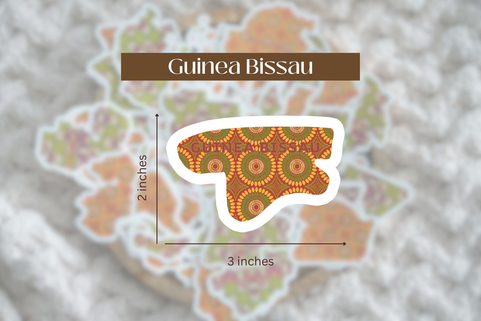 Guinea Bissau Sticker (West African Stickers) - Pounded Yam Productions