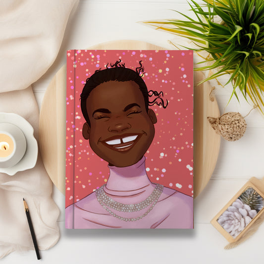 Happy Confetti Black Girl Hardcover/Softcover Journal (A5 Lined) - Pounded Yam Productions