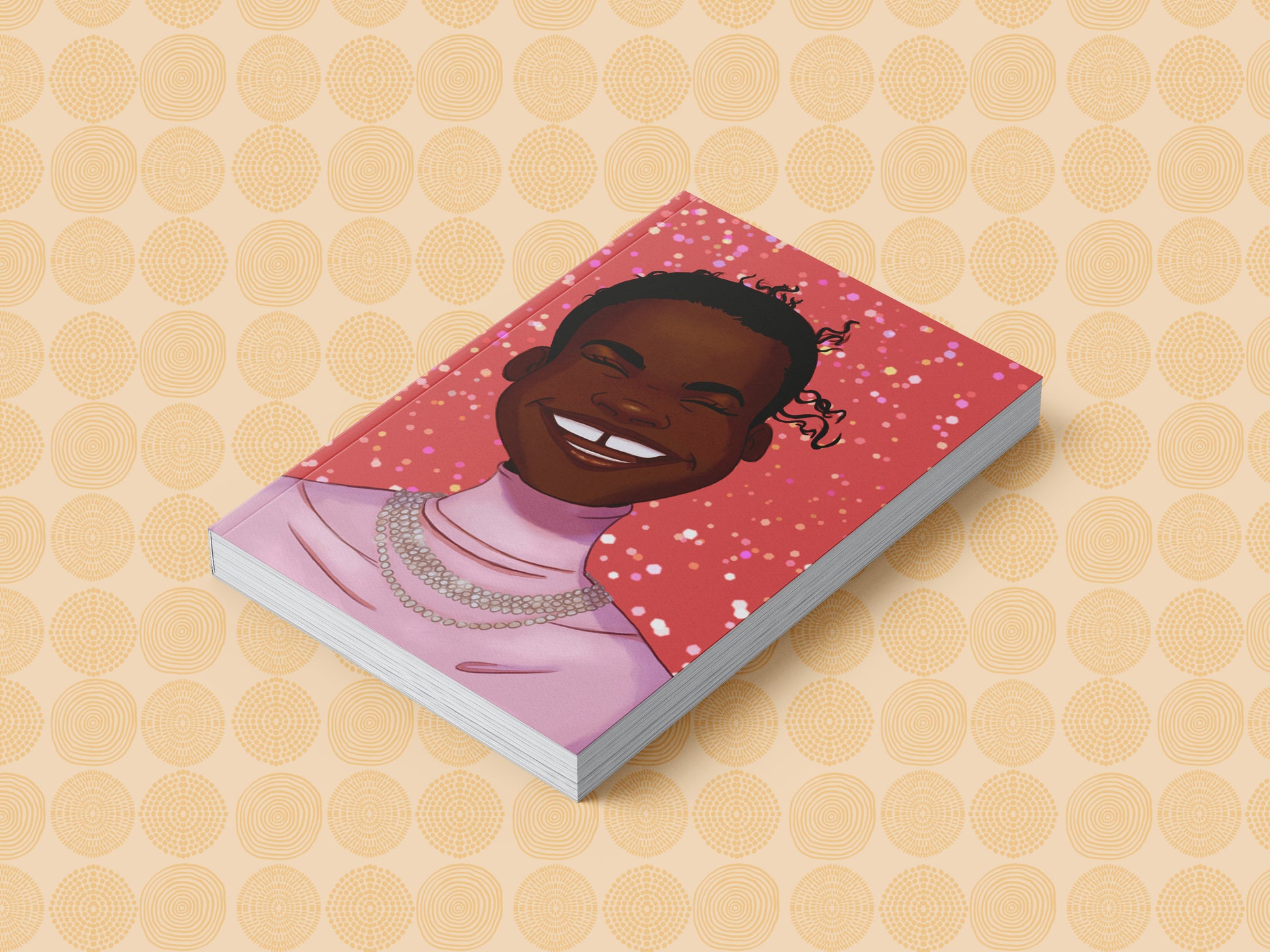 Happy Confetti Black Girl Hardcover/Softcover Journal (A5 Lined) - Pounded Yam Productions