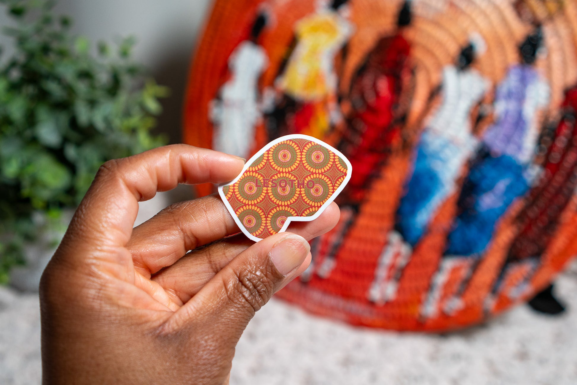 Lesotho Sticker (South African Stickers) - Pounded Yam Productions