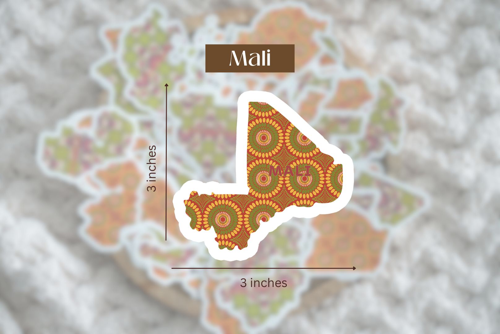 Mali Sticker (West African Stickers) - Pounded Yam Productions