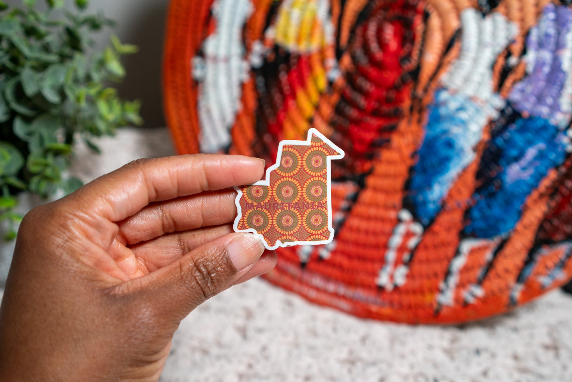 Mauritania Sticker (North African Stickers) - Pounded Yam Productions