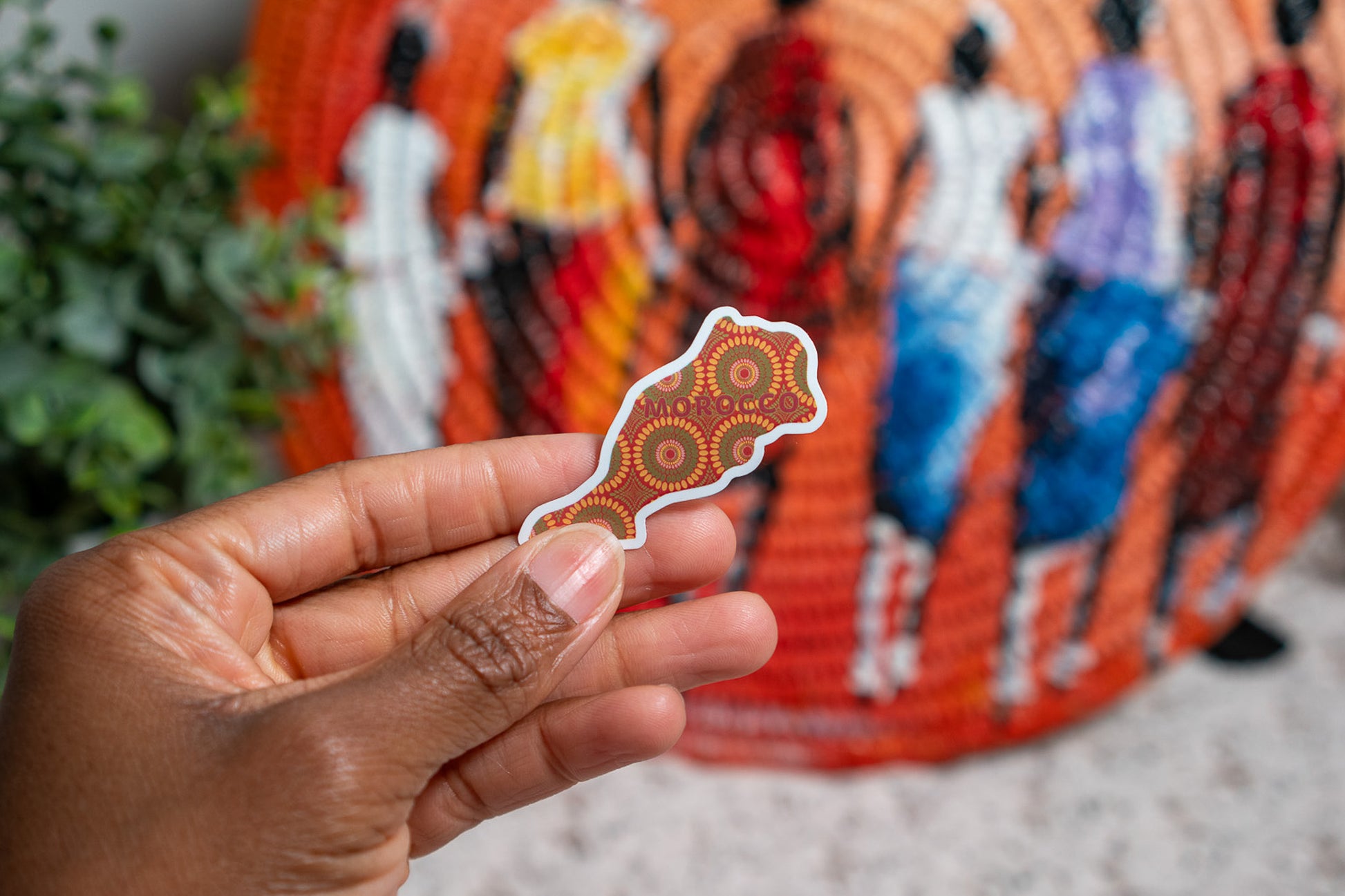 Morocco Sticker (North African Stickers) - Pounded Yam Productions