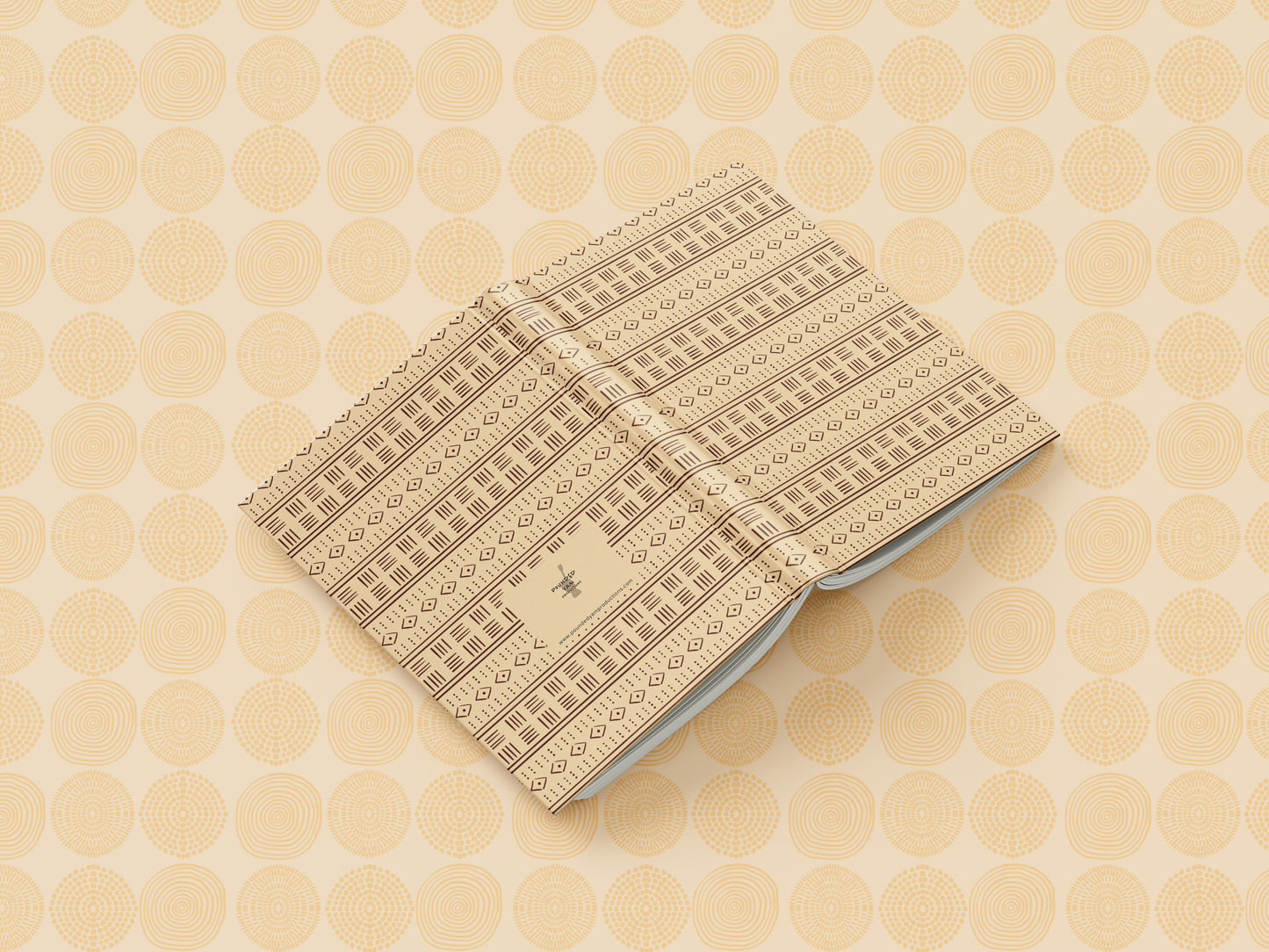 African Print Mud Cloth Inspired Journal (Rhombus A5 Lined) - Pounded Yam Productions