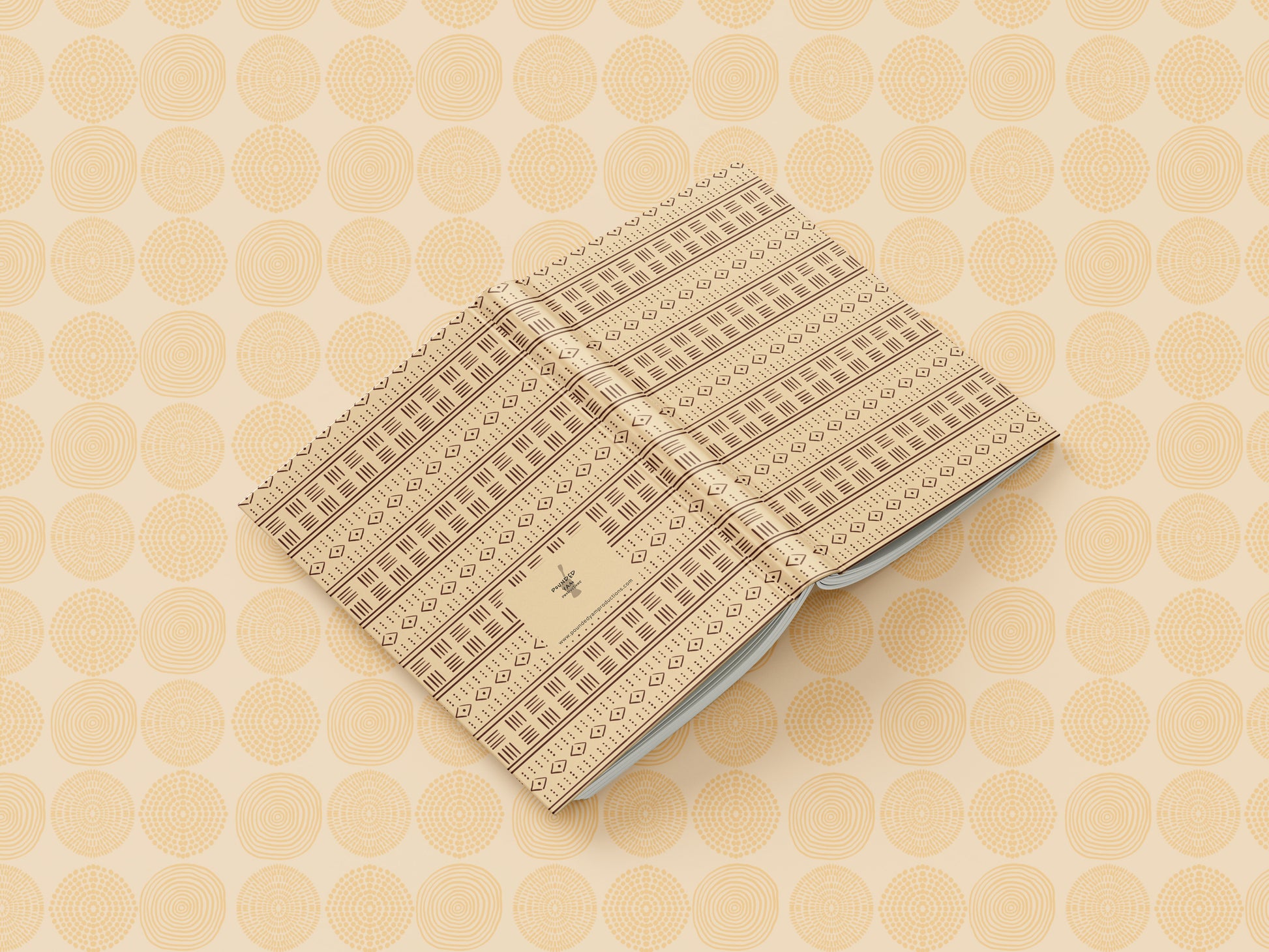 African Print Mud Cloth Inspired Journal (Rhombus A5 Lined) - Pounded Yam Productions