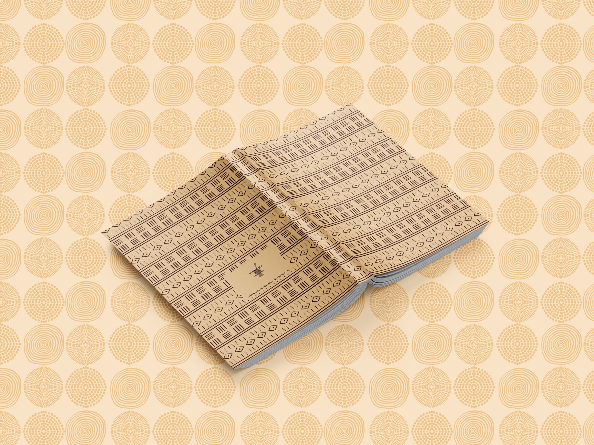 African Print Mud Cloth Inspired Journal (Rhombus A5 Lined) - Pounded Yam Productions