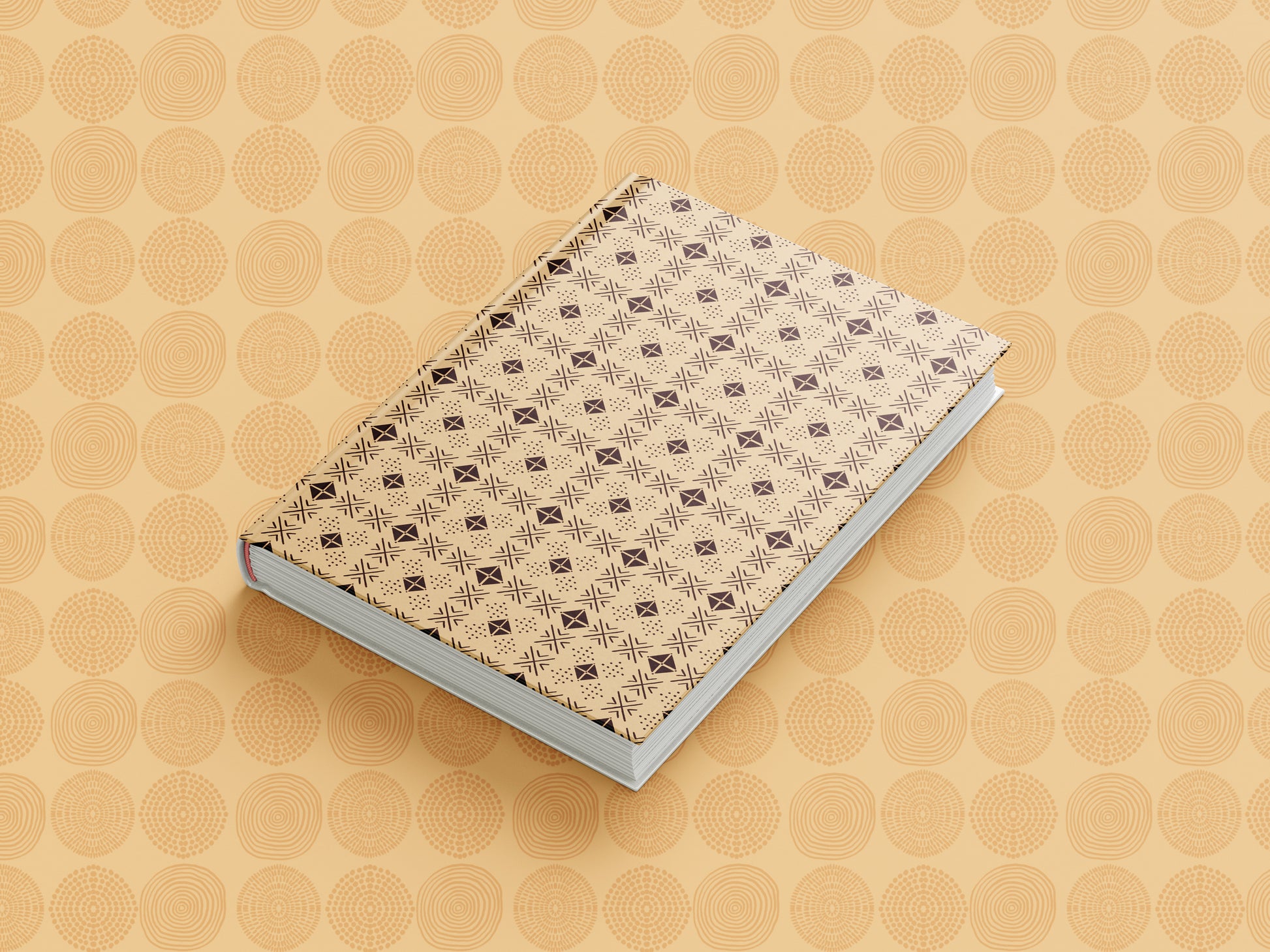 African Print Mud Cloth Inspired Journal (Squares A5 Lined) - Pounded Yam Productions