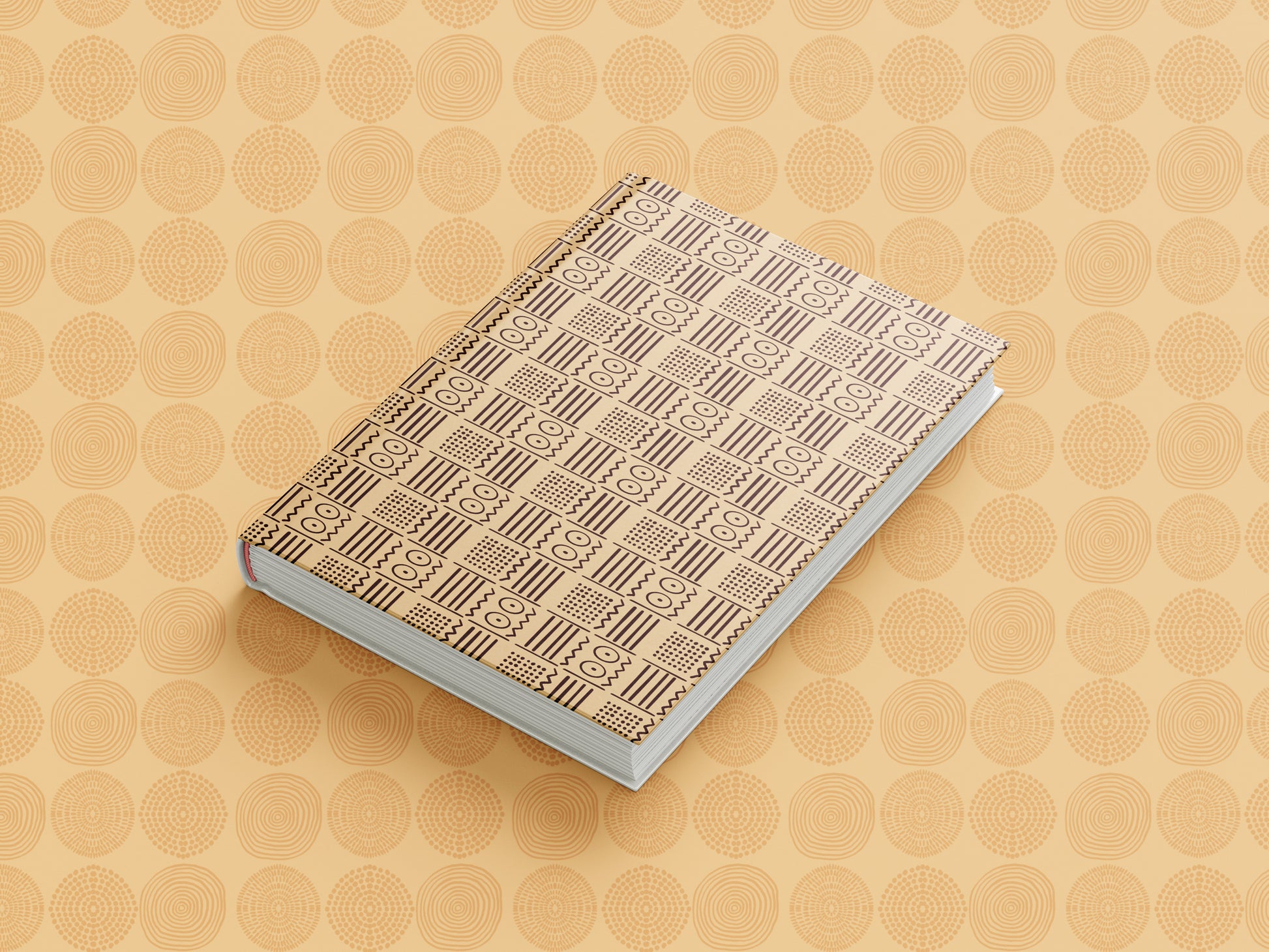 African Print Mud Cloth Inspired Journal (Eyes A5 Lined) - Pounded Yam Productions