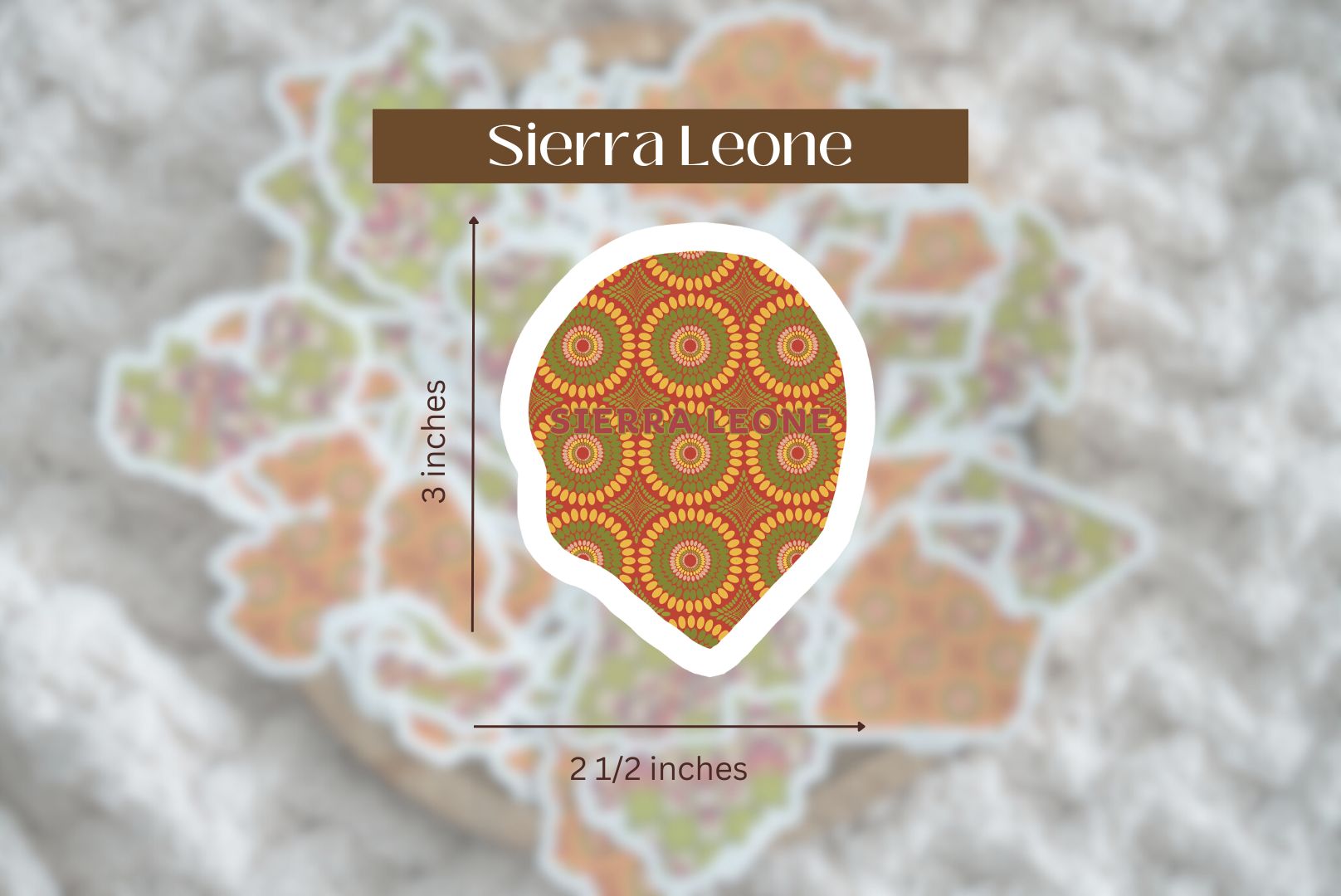 Sierra Leone Sticker (West African Stickers) - Pounded Yam Productions