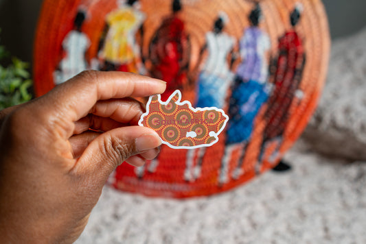 South Africa Sticker (South African Stickers) - Pounded Yam Productions