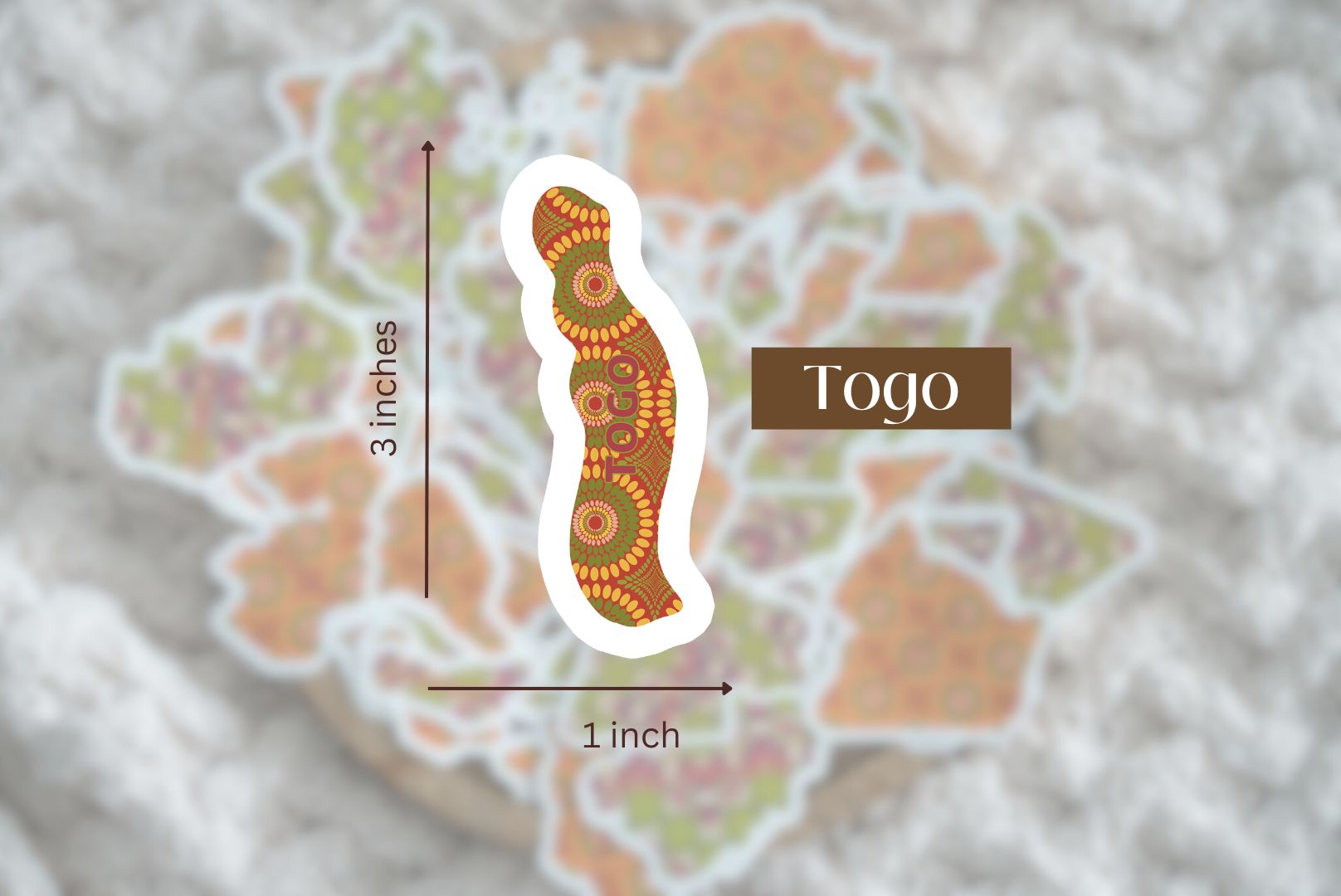 Togo Sticker (West African Stickers) - Pounded Yam Productions