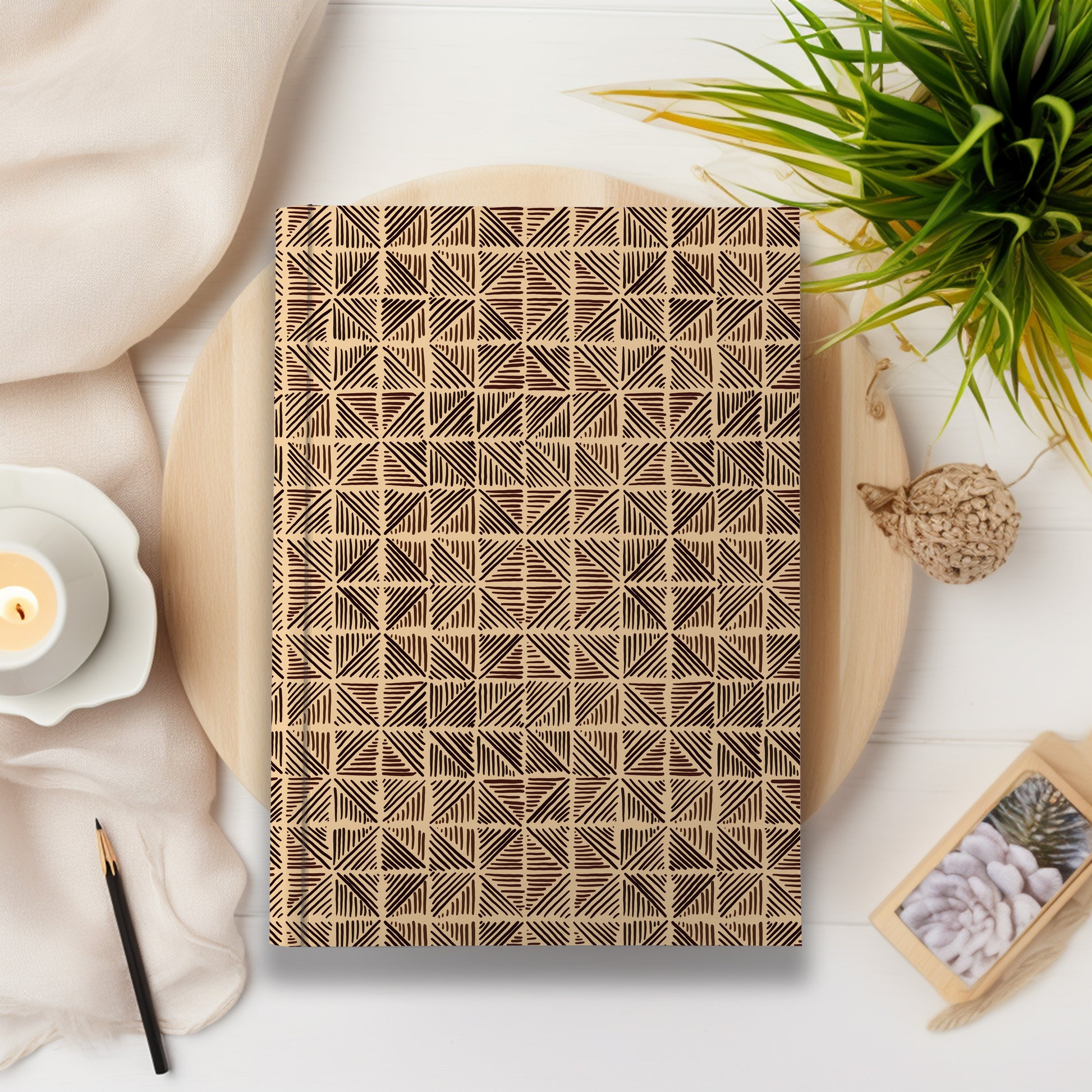 African Print Journal (Triangles A5 Lined) - Pounded Yam Productions