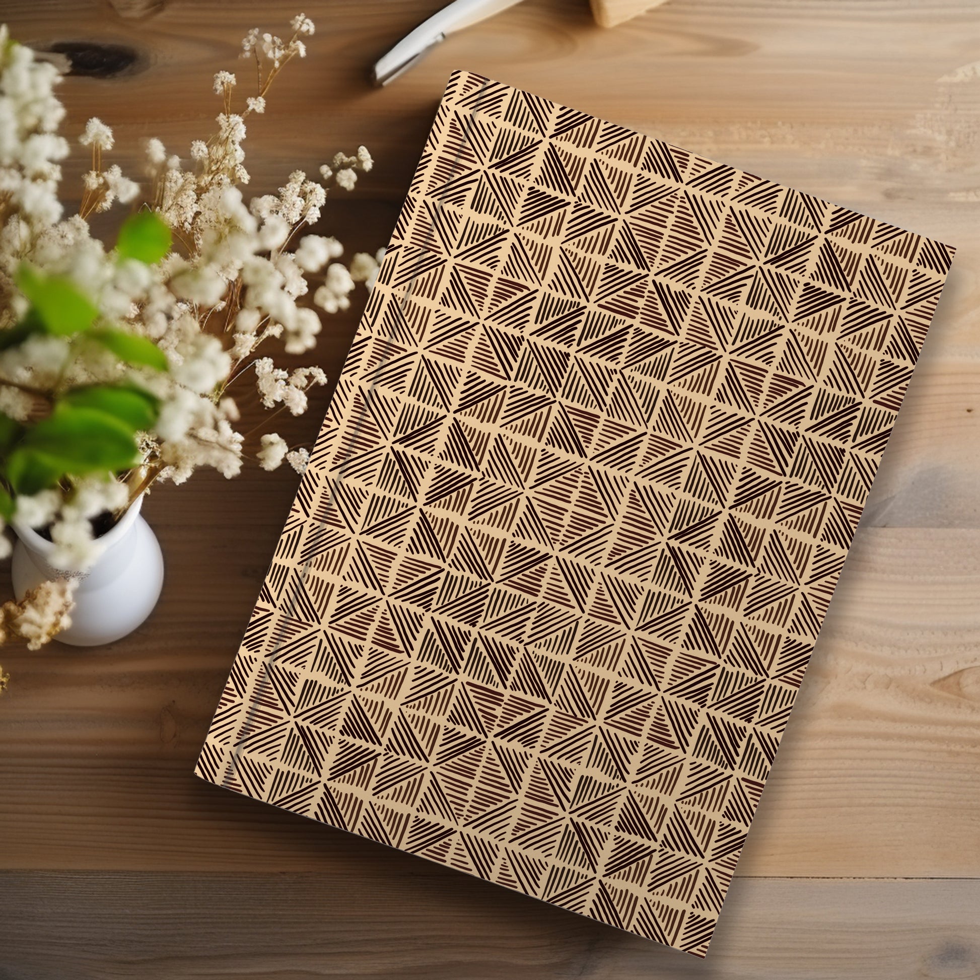African Print Journal (Triangles A5 Lined) - Pounded Yam Productions