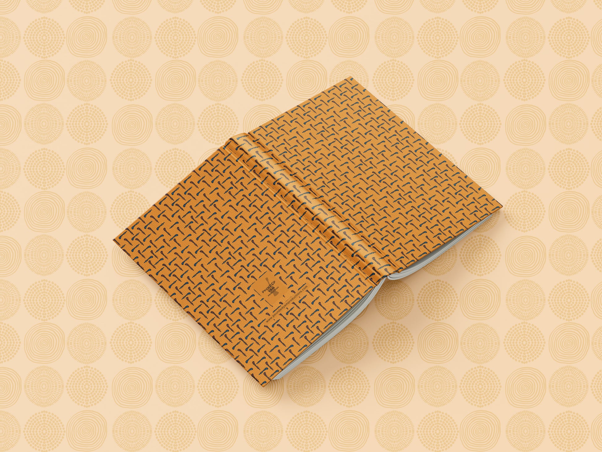 Ankara African Print Ankara Inspired Journal (Walking Sticks A5 Lined) - Pounded Yam Productions