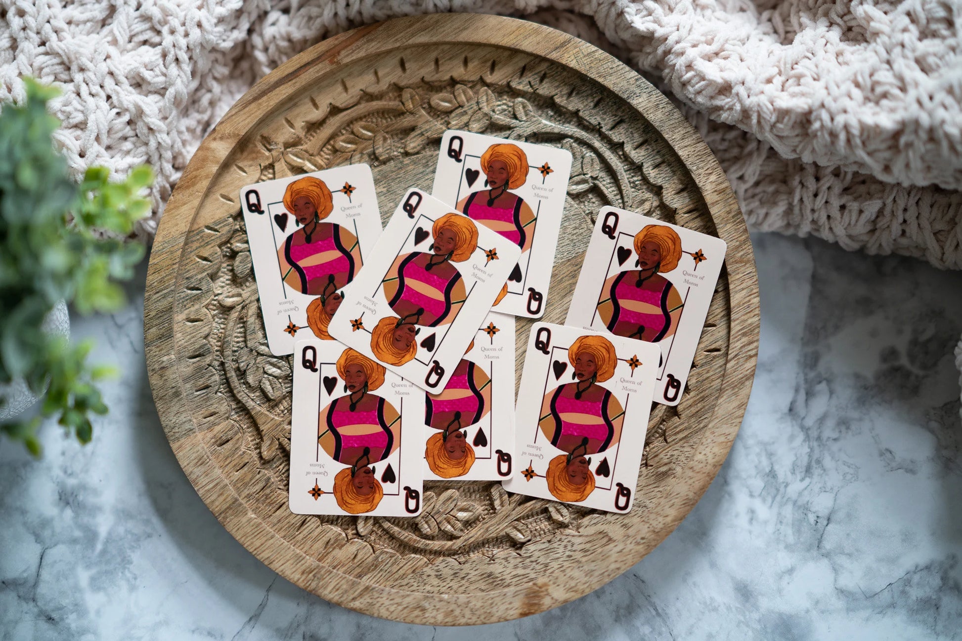 Black Queen Playing Card Sticker - Pounded Yam Productions