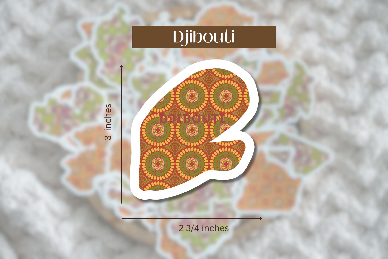 Djibouti Sticker (East African Stickers) - Pounded Yam Productions
