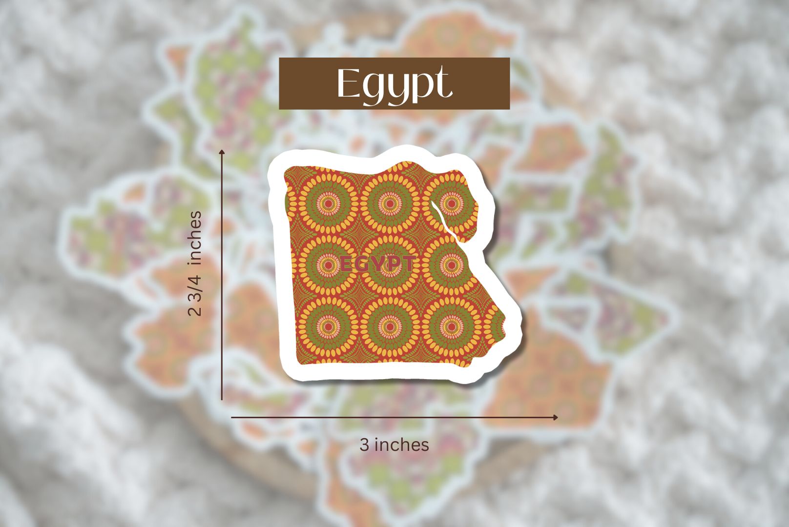Egypt Sticker (North African Stickers) - Pounded Yam Productions