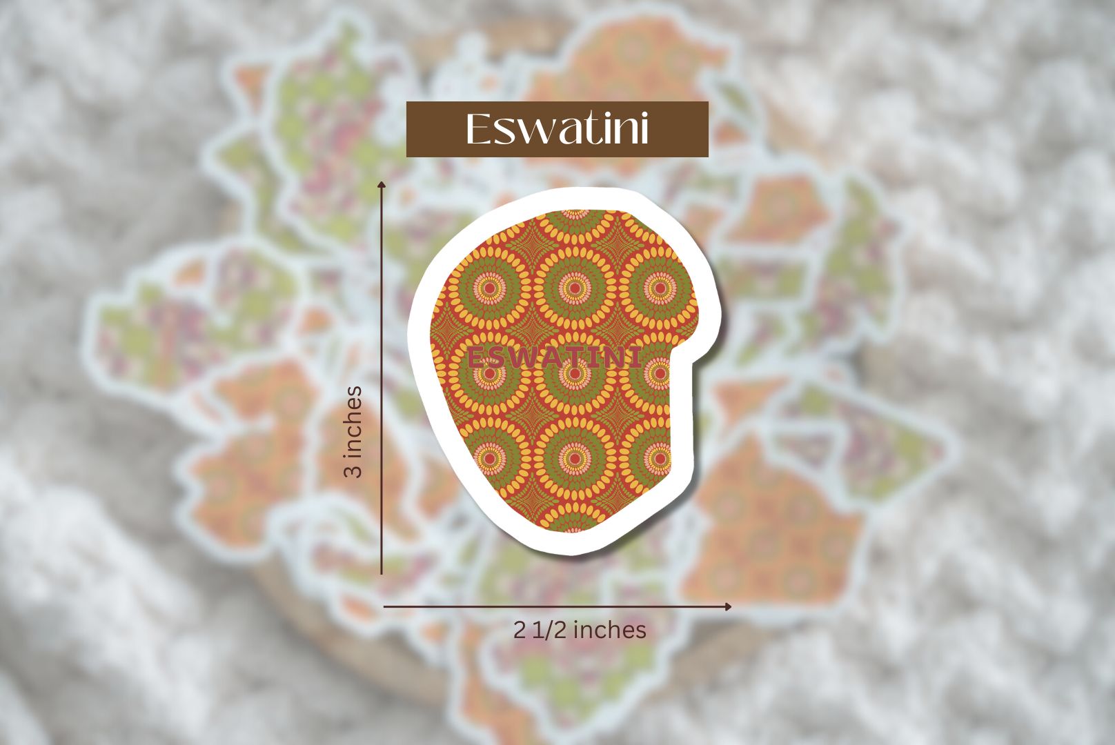 Eswatini Sticker (South African Stickers) - Pounded Yam Productions