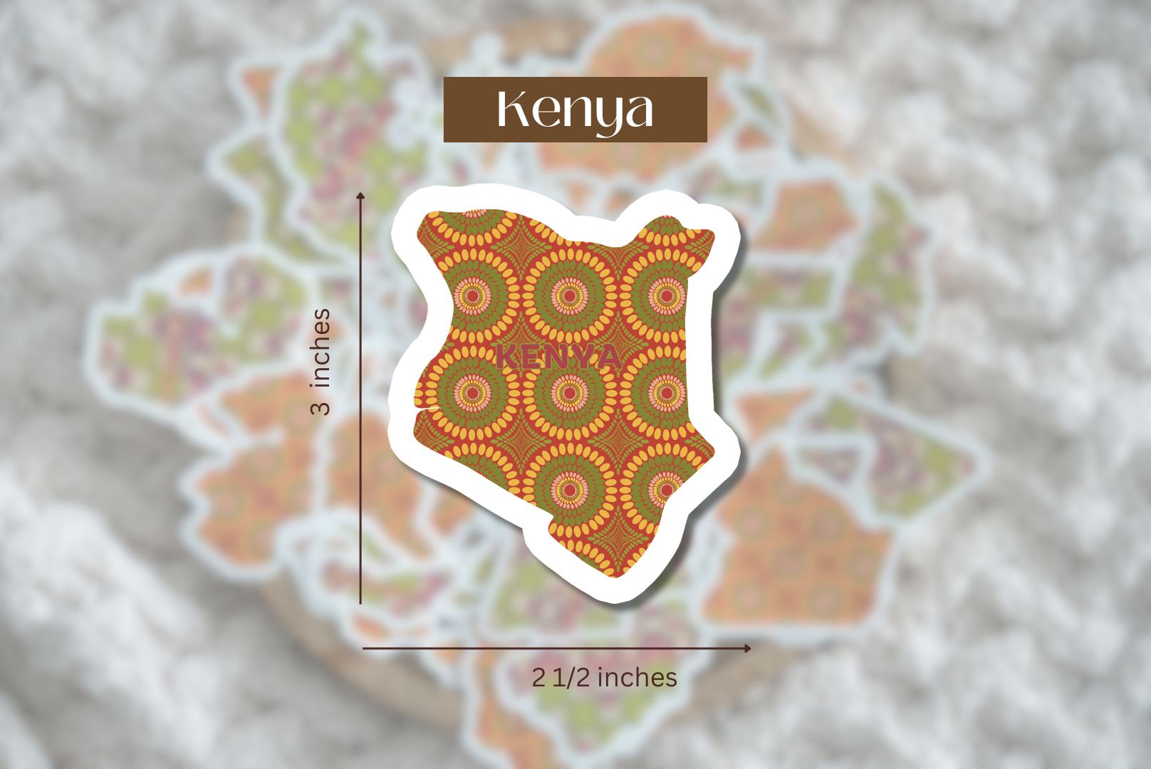 Kenya Sticker (East African Stickers) - Pounded Yam Productions