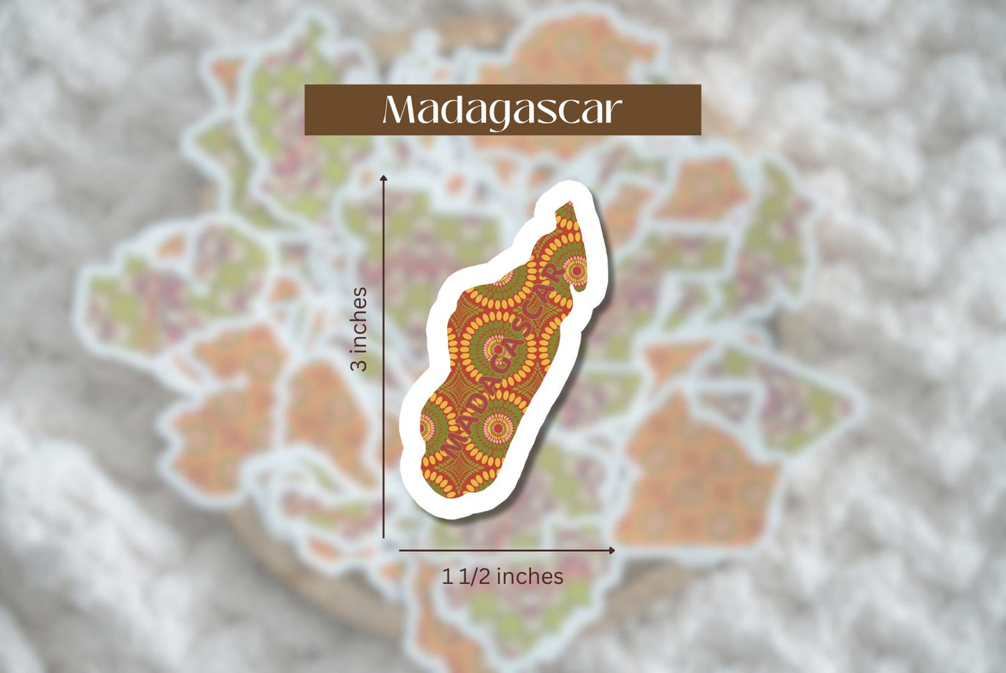 Madagascar Sticker (South African Stickers) - Pounded Yam Productions