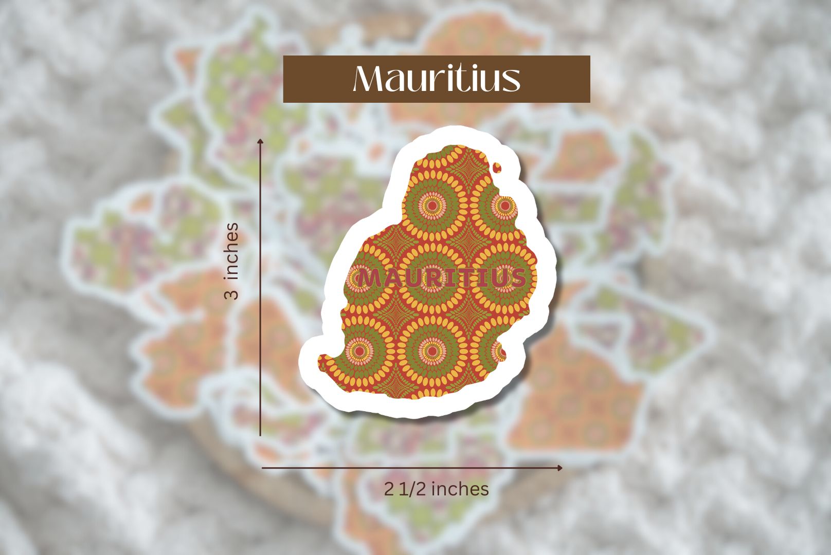 Mauritius Sticker (East African Stickers) - Pounded Yam Productions