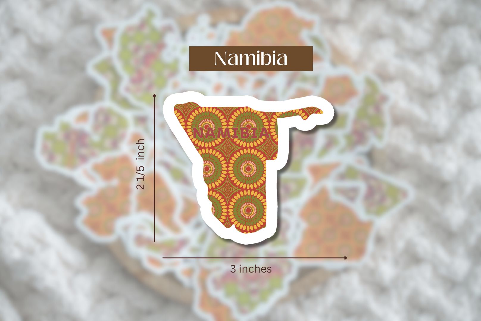 Namibia Sticker (South African Stickers) - Pounded Yam Productions