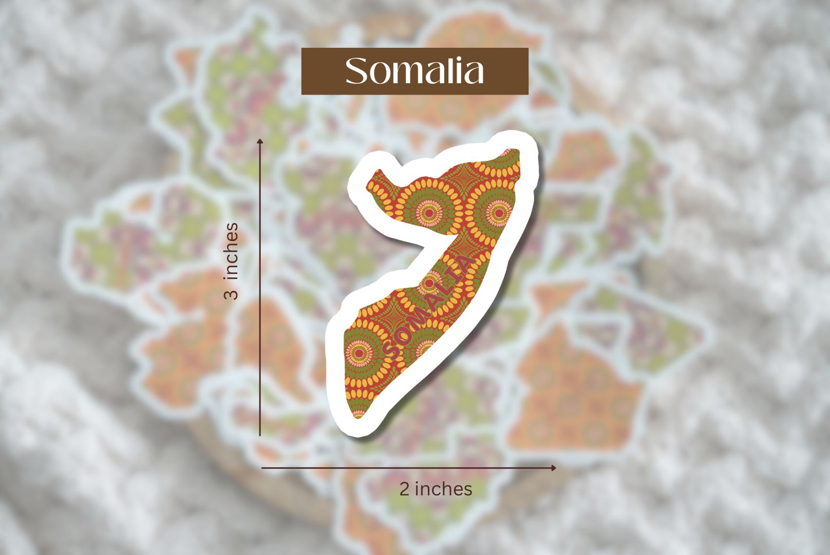 Somalia Sticker (East African Stickers) - Pounded Yam Productions