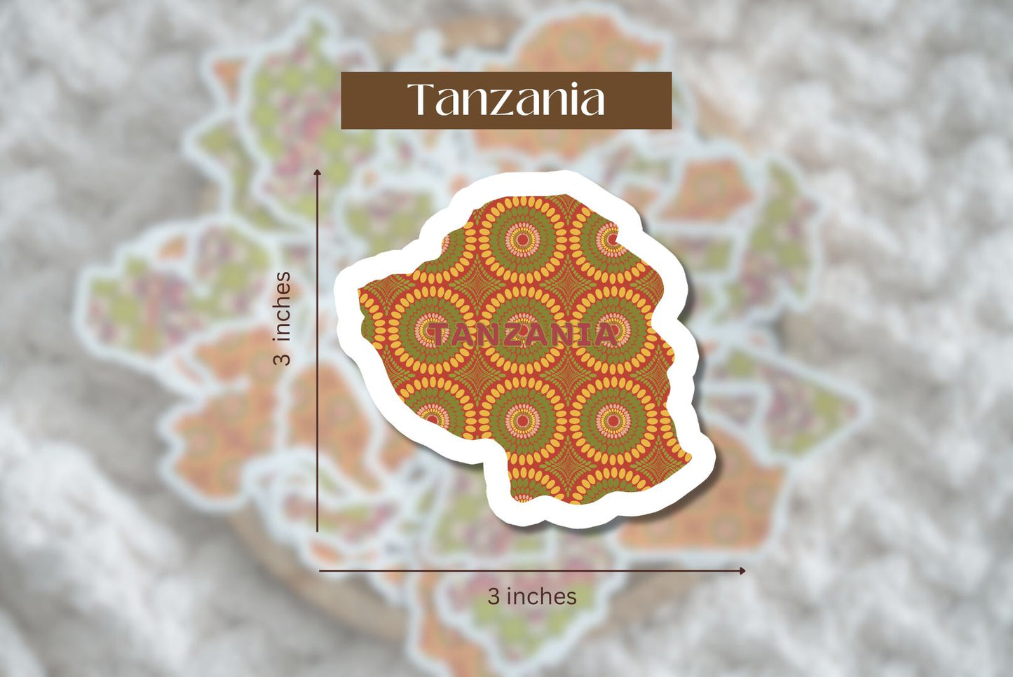 Tanzania Sticker (East African Stickers) - Pounded Yam Productions