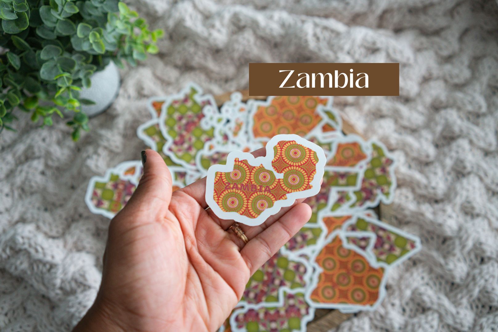 Zambia Sticker (South African Stickers) - Pounded Yam Productions