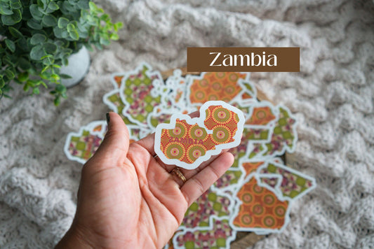 Zambia Sticker (South African Stickers) - Pounded Yam Productions